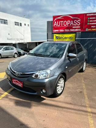 TOYOTA ETIOS 1.5 XLS SEDAN 16V FLEX 4P MANUAL TOYOTA ETIOS 1.5 XLS SEDAN 16V FLEX 4P MANUAL